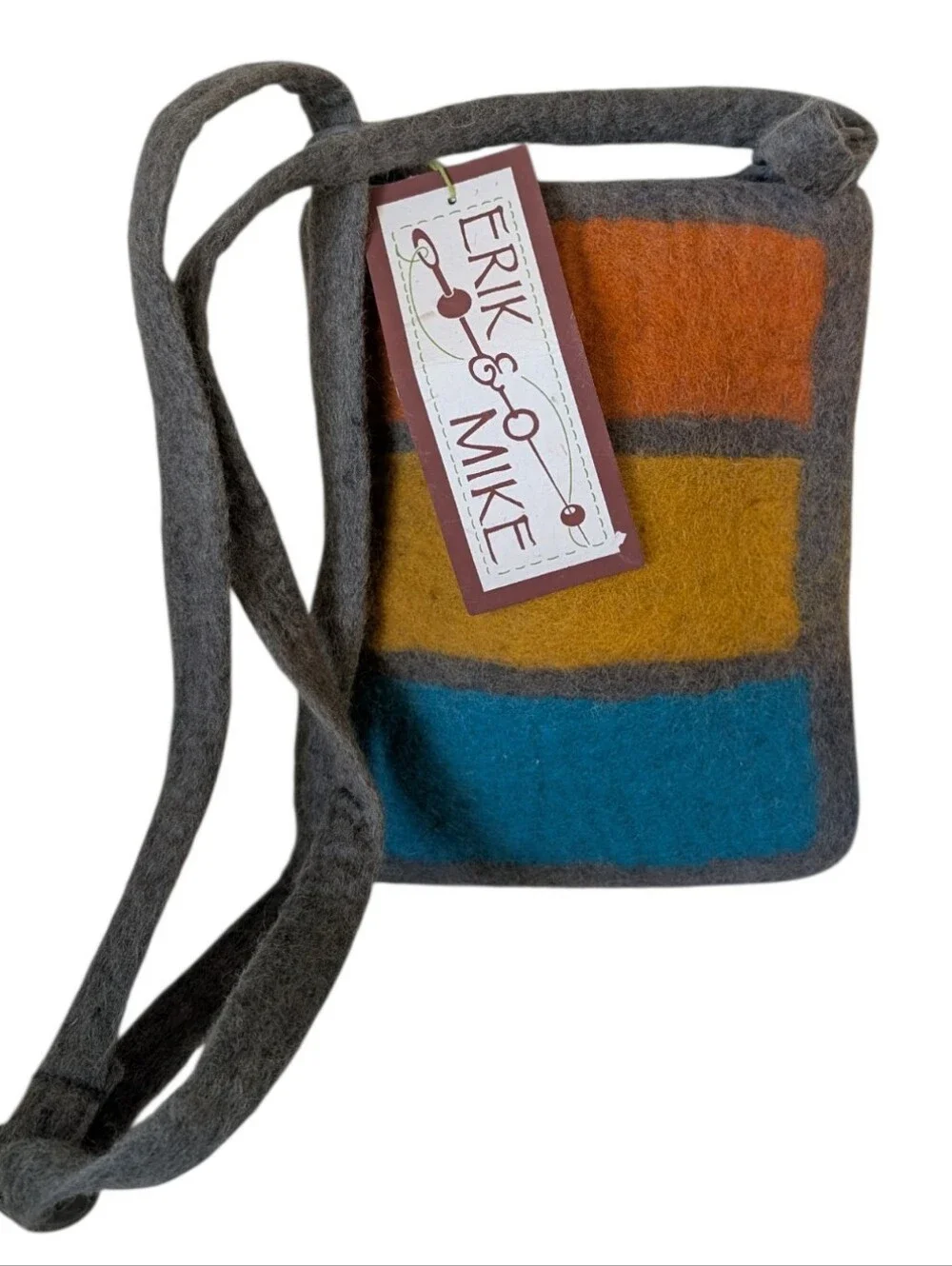 NEW...Erik & Mike Messenger Bag 100% Wool....